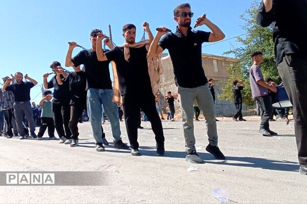 مراسم عاشورا در گلزار شهدای شهرستان لنده