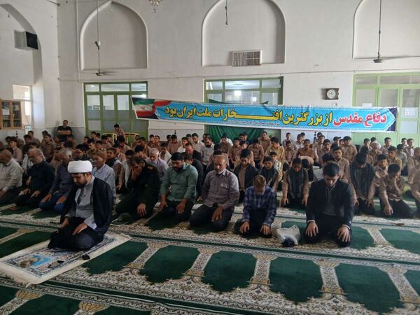 برگزاری یادواره شهدا در مسجد صاحب‌الزمان شهرستان خلیل‌آباد