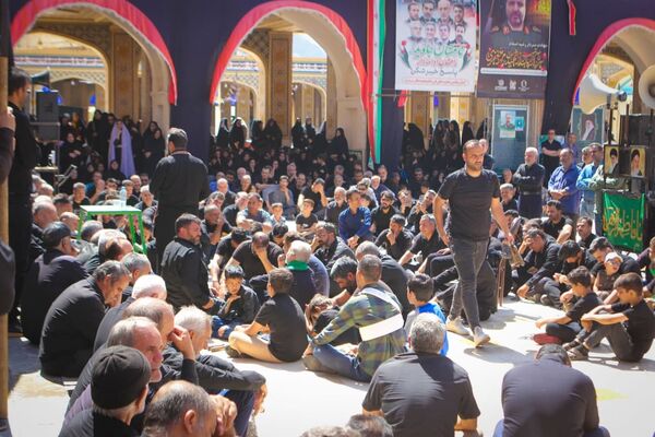 عزاداری رحلت پیامبر(ص) و شهادت امام حسن(ع) در صحن آستان مقدس سلطانعلی(ع) مشهداردهال کاشان