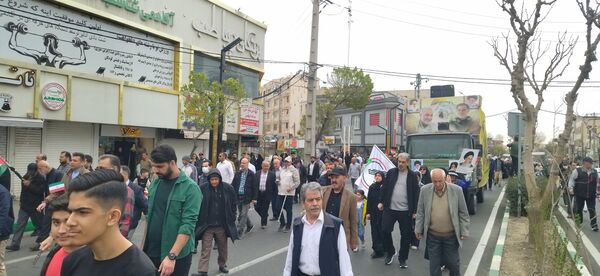 حضور پرشور مردم شهرستان فردیس در راهپیمایی روز قدس 