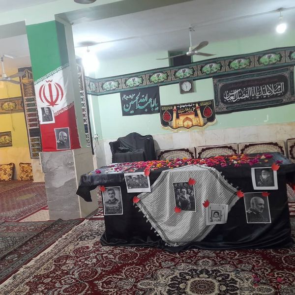 مراسم استقبال از شهید گمنام در روستای سرزه 