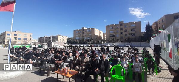 افتتاحیه زمین چمن در دبستان پسرانه گلستان ناحیه ۷ آموزش و پرورش مشهد مقدس 