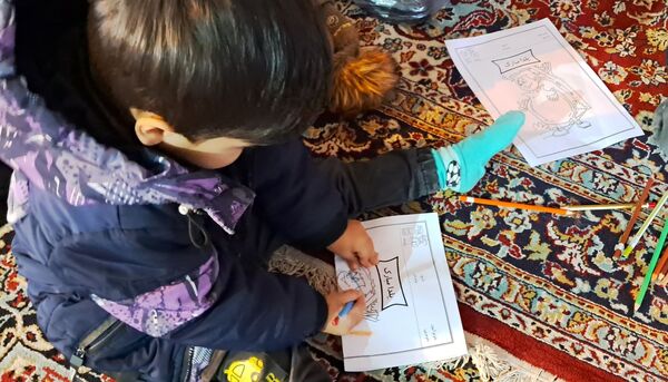 برپایی غرفه کودک در حاشیه نماز جمعه شهرستان کاشمر 