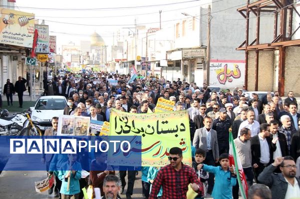 تجدید بیعت مردم بهبهان با انقلاب اسلامی در حماسه ۹ دی