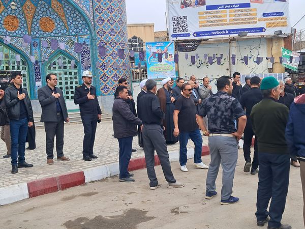 مراسم دسته روی و سینه زنی مردم آشخانه به مناسبت شهادت امام علی (ع)