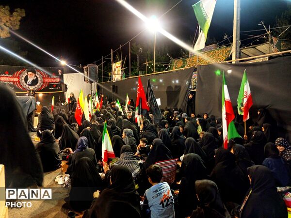 عزاداری گسترده در خیابان خرمشهر کاشمر همزمان با اجتماعات شبانه