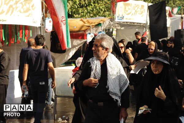 طنین «یا حسین» در مسیر دلدادگی؛ حضور پرشور جاماندگان اربعین در تهران