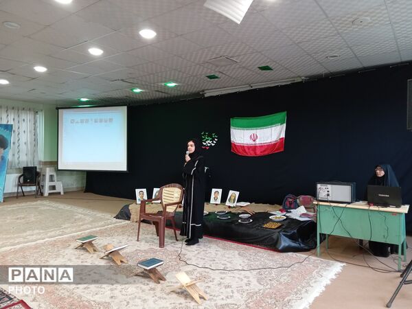 مراسم اربعین شهادت امام خامنه‌ای (قدس سره) و دختران میناب در نیشابور 