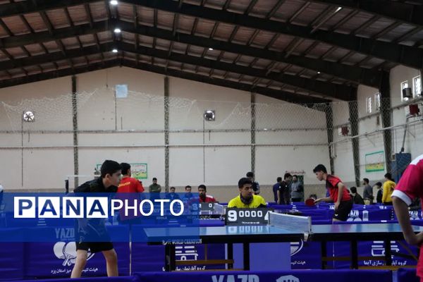  اختتامیه اولین روز از چهل و یکمین دوره مسابقات استانی تنیس روی میز در مهریز