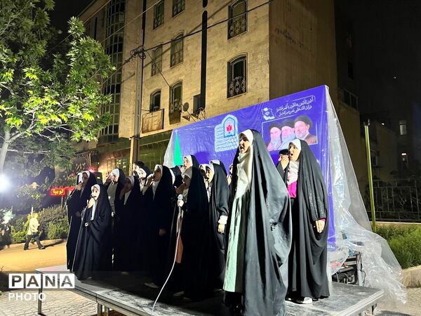 برپایی موکب آموزش و پرورش در پنجاه و نهمین شب اجتماعات مردمی 