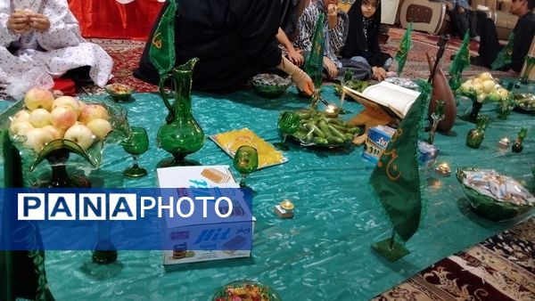 برپایی سفره حضرت‌رقیه (س) در شهر وردنجان