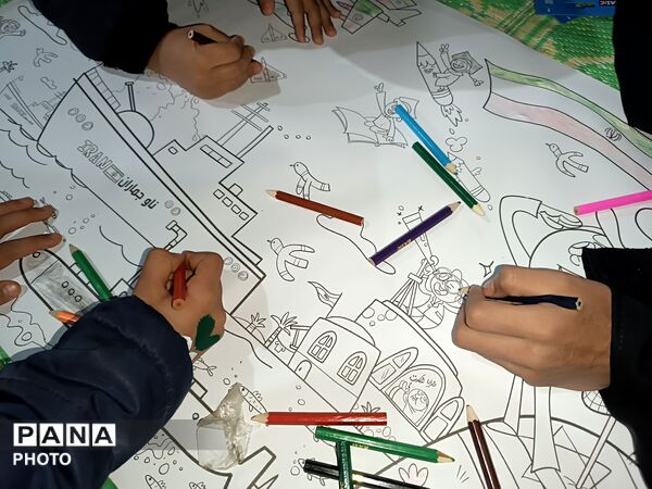 موکبِ کودک و نوجوانان در تجمعات شبانه شهر فارسان