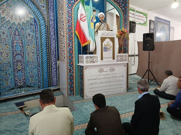 نماز عبادی سیاسی جمعه در شهرستان خلیل‌آباد