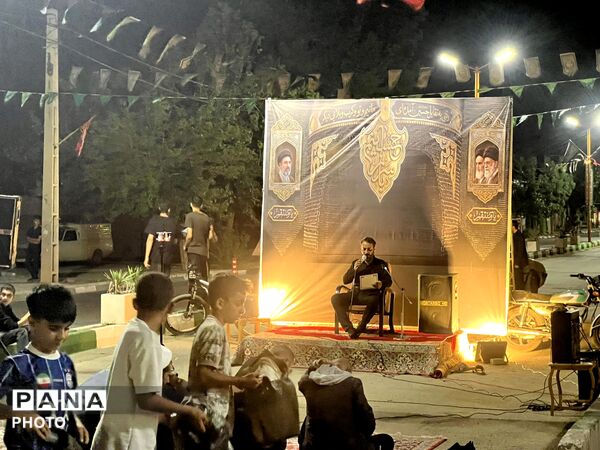 شور حسینی در شهرک ینگی امام  در شب اول محرم 
