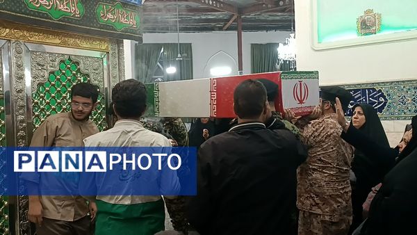 تشییع پیکر شهید گمنام در شهرستان کاشمر 