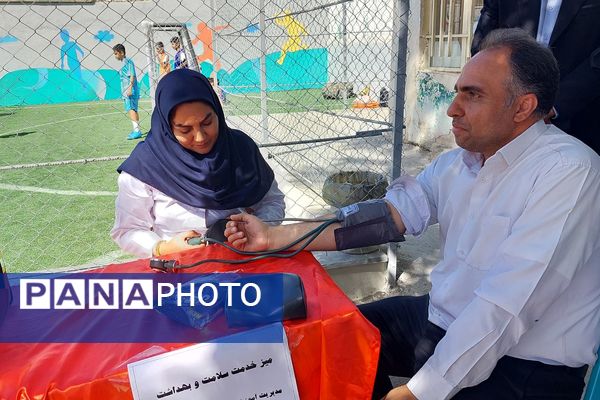 افتتاح زمین چمن مدرسه امام رضا(ع) پردیس