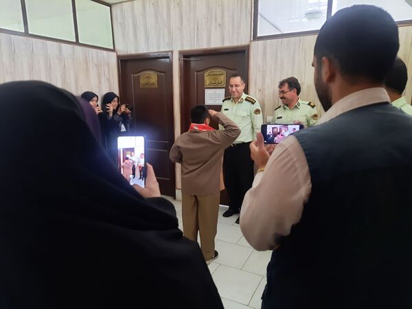 دیدار دانش آموزان پیشتاز با پرسنل نیروی انتظامی نیشابور