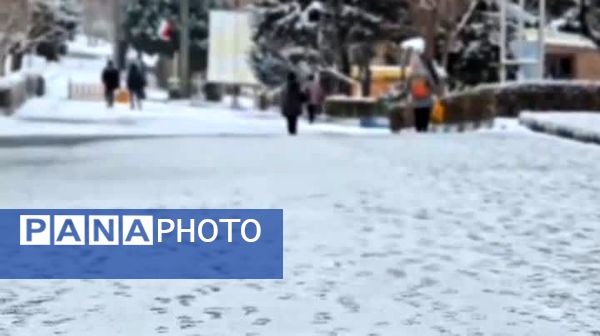 بارش برف در استان البرز 