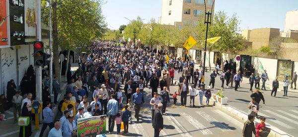 حضور مردم ولایتمدار شهرستان کاشمر در راهپیمایی روز جهانی قدس