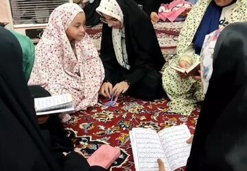 برگزاری آیین معنوی اعتکاف در مسجد رضوان زابل 