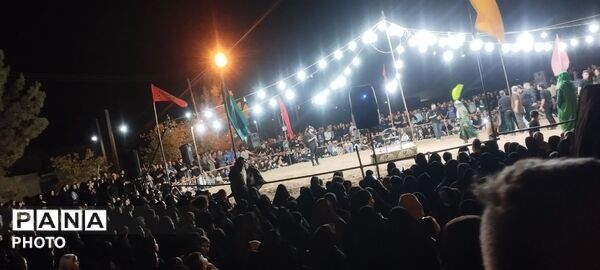 تعزیه خوانی برای حضرت علی اکبر (ع) در روستای رزق آباد 