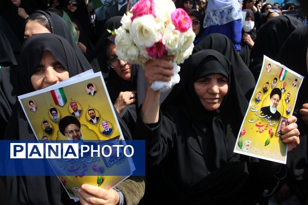 حضور پرشور مردم در آیین تشییع شهید خدمت سرهنگ دوم بهروز قدیمی در ابهر 