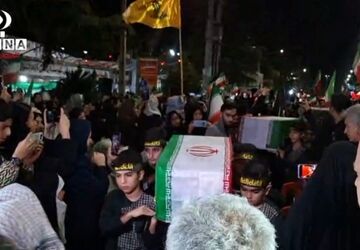 دانش آموزان علی آبادی در سوگ شهدای میناب