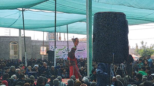 بزرگترین اجتماع حسنیون کشور همراه با تعزیه خوانی در روستای کفکی خراسان رضوی