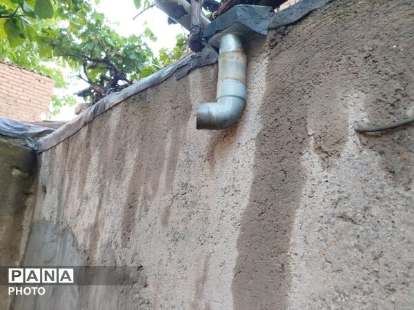 بارش رحمت الهی همراه با تگرگ در شهرستان نیشابور 