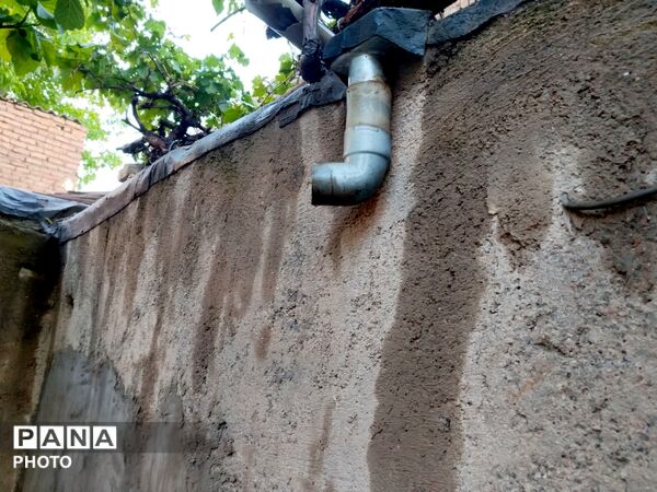 بارش رحمت الهی همراه با تگرگ در شهرستان نیشابور 