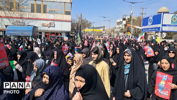 لبیک مردم شهرستان شیروان به رهبری با حضور باشکوه در راهپیمایی روز قدس