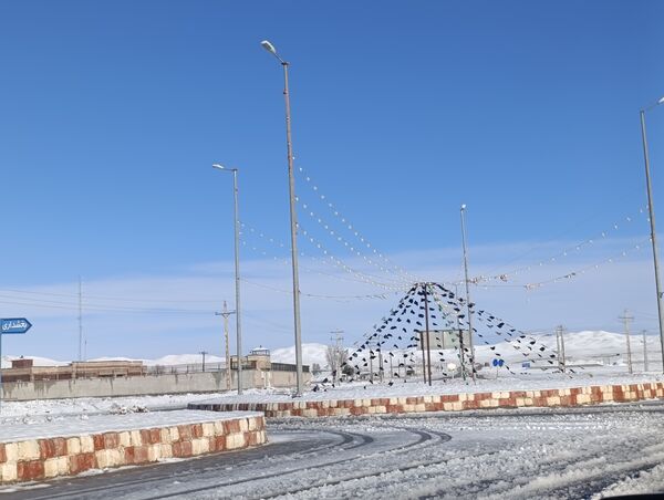 برف زمستانی مهمان شهرستان کیار شد