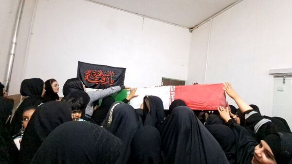 عزاداری دهه دوم فاطمیه با حضور شهید گمنام در دهستان شوراب صغیر  