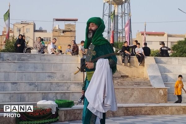 اجرای تعزیه به مناسبت دهه دوم محرم در بهارستان دو