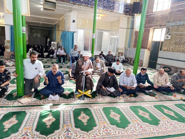 مراسم قرائت دعای ندبه در شهر سفیددشت 
