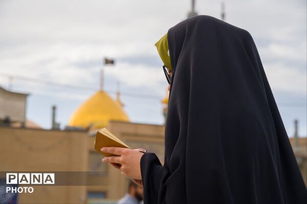 آیین قرائت دعای عرفه در حرم حضرت معصومه(س)