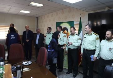 حضور دانش‌آموز خبرنگاران پانا در فرماندهی فراجا آذربایجان شرقی به مناسبت هفته پلیس
