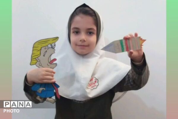 موشک‌های مقاومت  در دست دختران لالجین