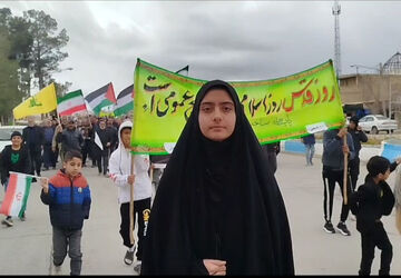 حماسه روز قدس در شهر ایزدخواست