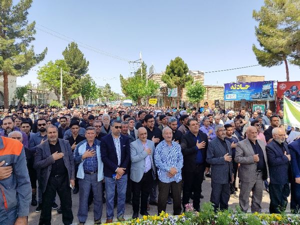 اجتماع پرشور مردم شهید پرور شهرستان جاجرم در مراسم شهادت خادم الرضا و یاران شهیدش 