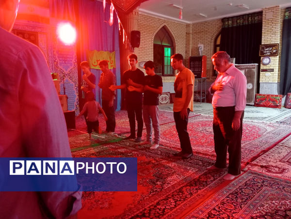 مراسم عزاداری شهادت امام محمد باقر(ع) در شهر جعفریه قم 