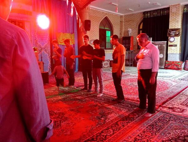 مراسم عزاداری شهادت امام محمد باقر(ع) در شهر جعفریه قم 