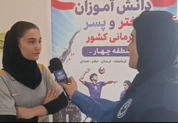 پیروزی دختران کردستان در روز دوم مسابقات ورزشی دانش‌آموزی والیبال