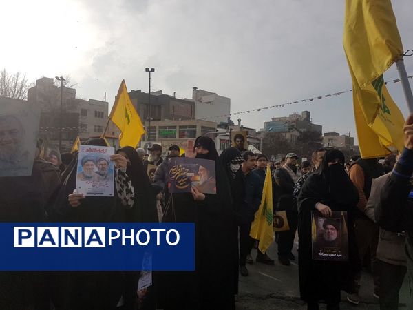 تشییع نمادین شهدای مقاومت درمشهد