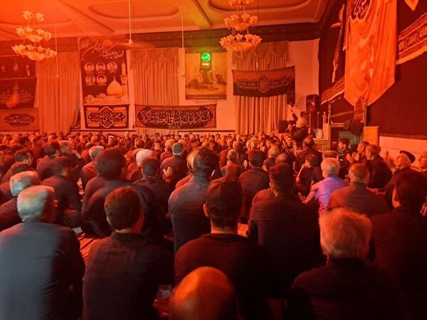 مراسم عزاداری شب هفتم ماه محرم در روستای نقاب شهرستان خلیل آباد