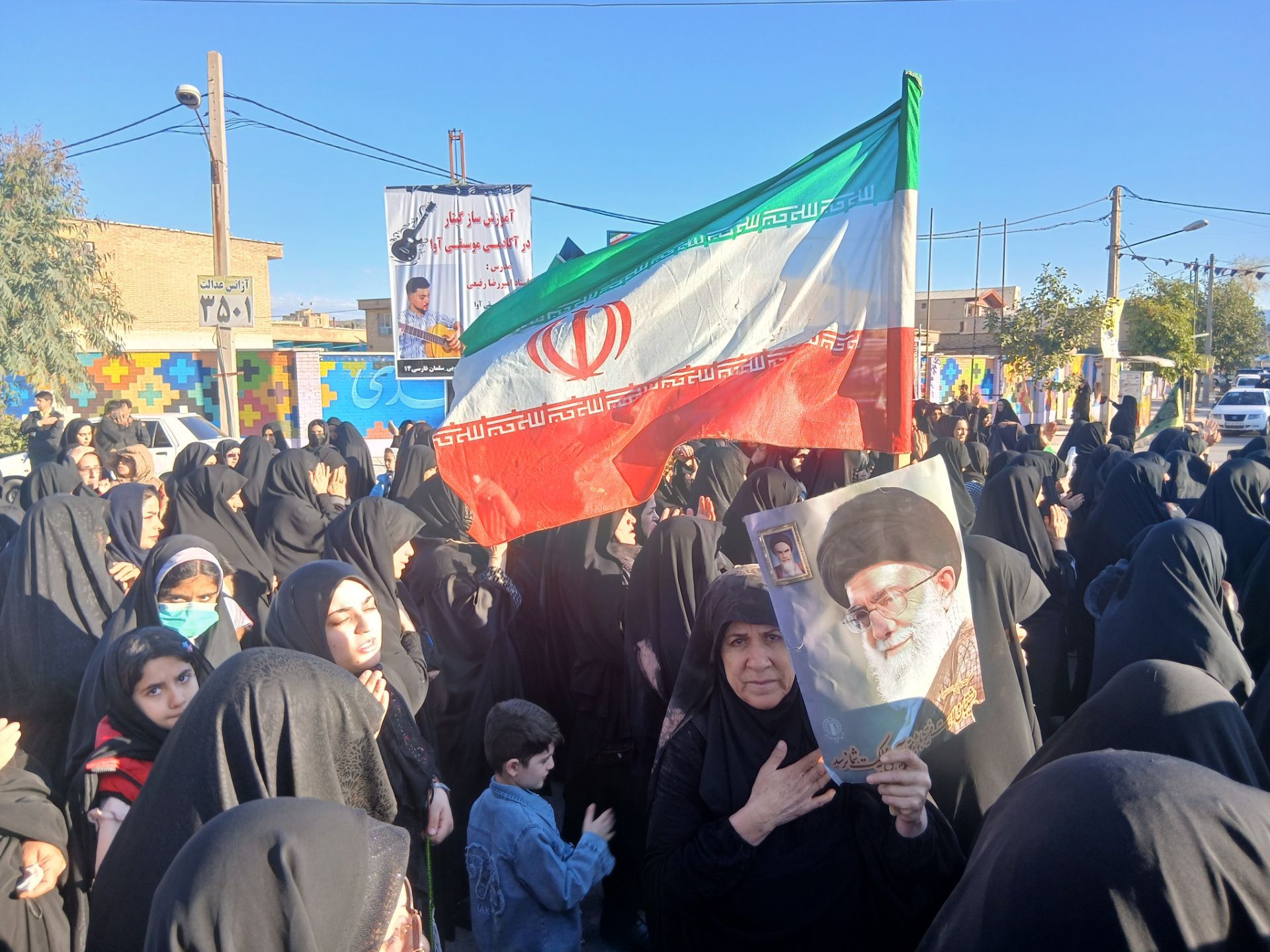 اجتماع بزرگ شهادت سید علی خامنه ای در پلدختر 