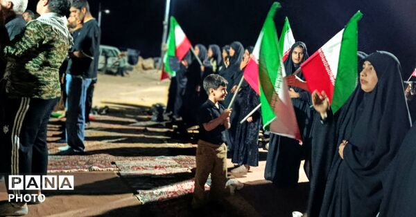دومین شب محرم؛ در کنار شهید گمنام منطقه‌ی میانکوه