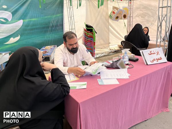 برپایی موکب خدمات پزشکی رایگان در جشن غدیر 