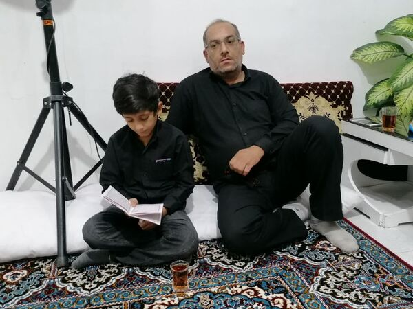 عزاداری نوجوانان کاشمری به یاد حضرت رقیه (س)