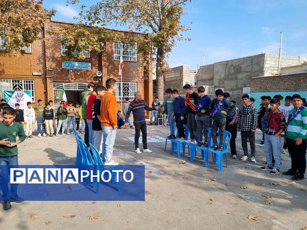 لیگ مدرسه‌ای بازی‌های تاما در دبیرستان نمونه دولتی پژوهش آشخانه 